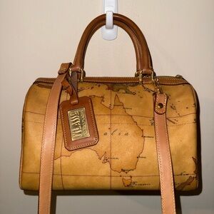 Alviero Martini Travel Boston Bag with Removable Crossbody Strap